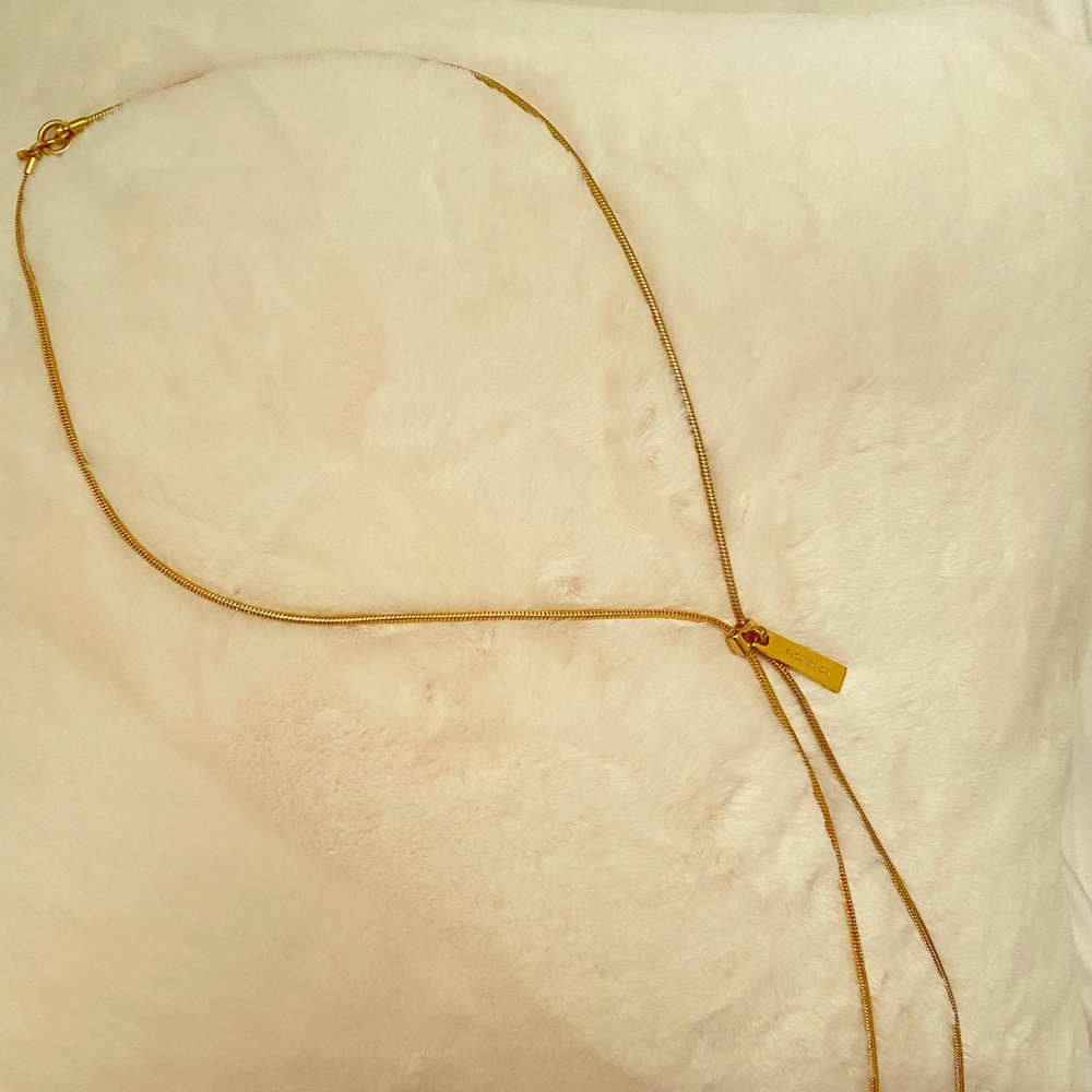 Michael Kors Gold Zipper Neckalce